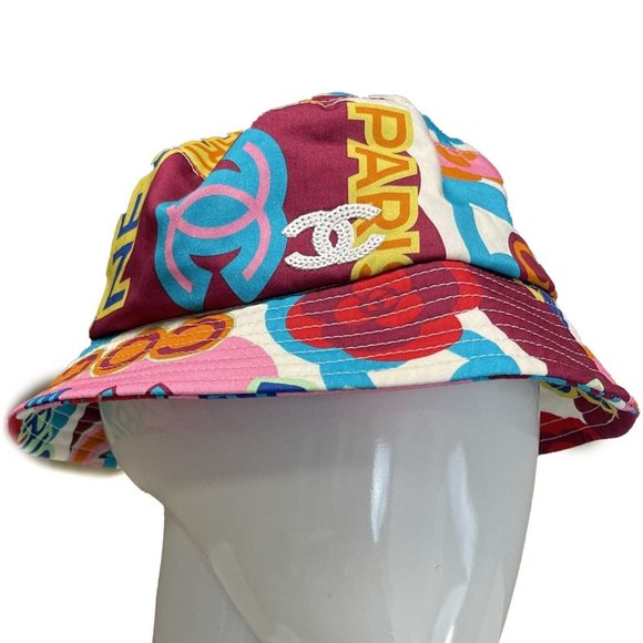 Chanel Street Style Wide-Brimmed Bucket 2023 Multi-Color Small Hat - Picture 1 of 8